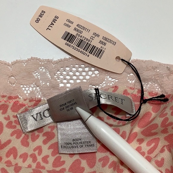 Victoria’s Secret hearts and lace trim slip dress size Small NWT - Picture 8 of 12